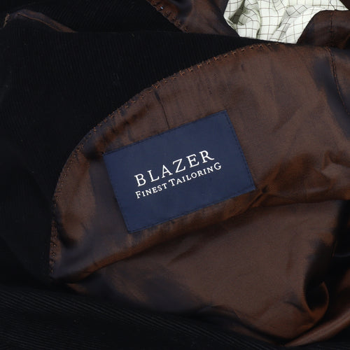 Blazer Men's Black Corduroy Short Jacket, Size 42S