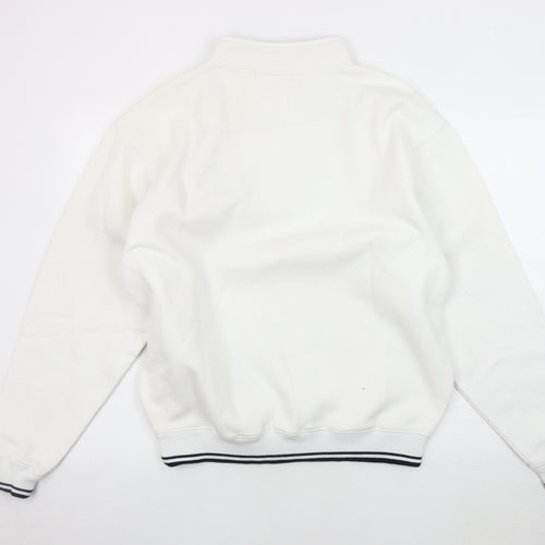 Royal Caribbean Men's White S/M 1/4 Zip Sweatshirt