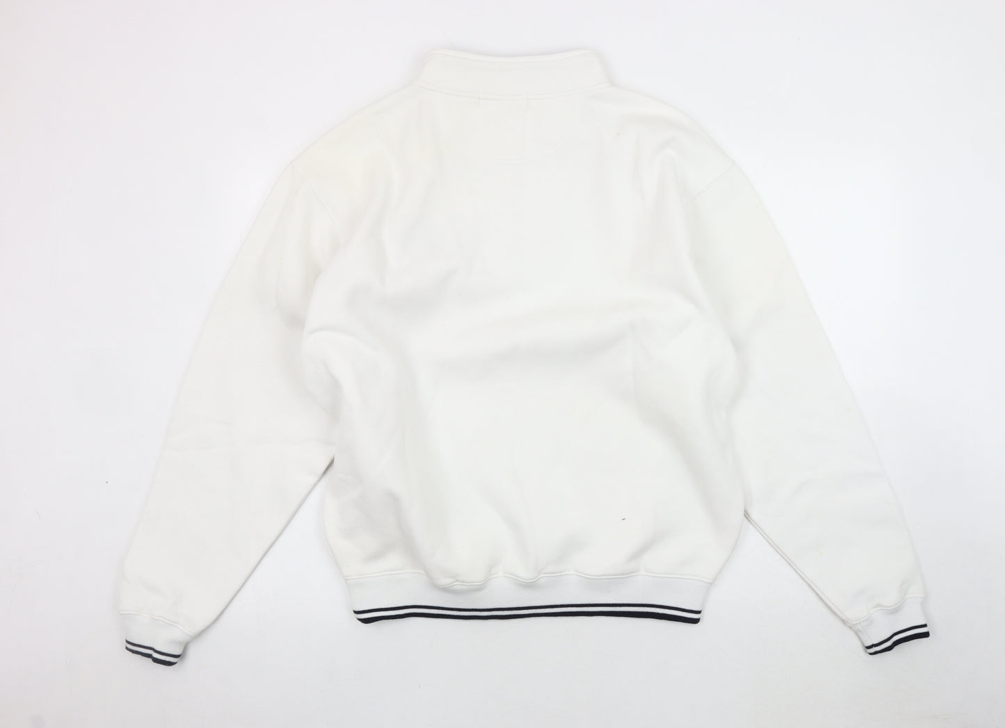 Royal Caribbean Men's White S/M 1/4 Zip Sweatshirt