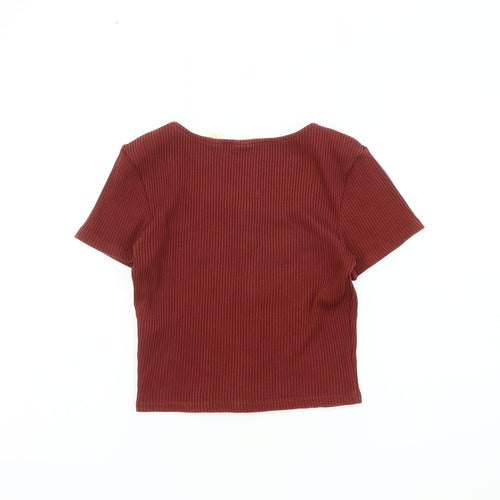 Levi's Women's Red Cropped T-Shirt Size S