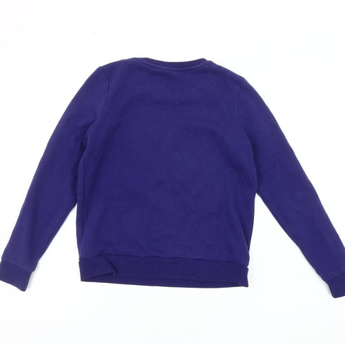 Mini Boden Girls Blue Butterfly Pullover Sweatshirt 11-12 Years