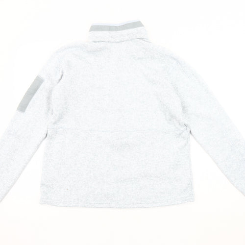 Columbia Men's Grey Half-Zip Sweatshirt L