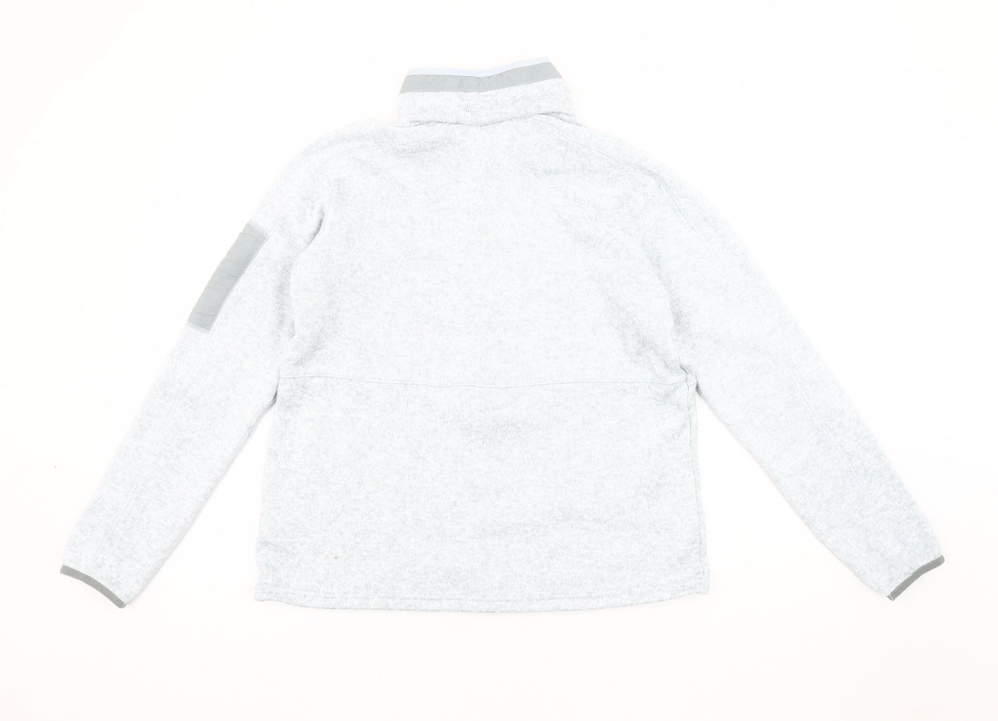 Columbia Men's Grey Half-Zip Sweatshirt L