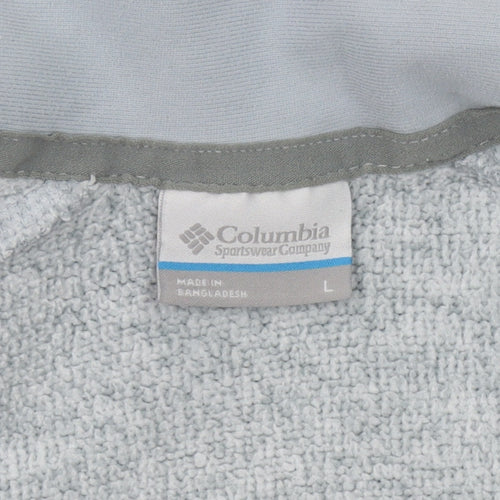 Columbia Men's Grey Half-Zip Sweatshirt L
