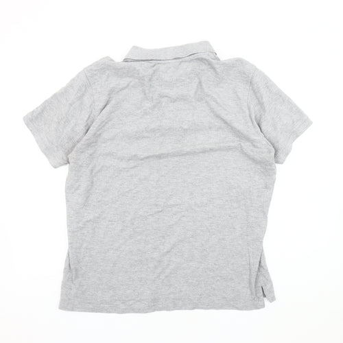 Pierre Cardin Men's Grey Cotton Polo Shirt L