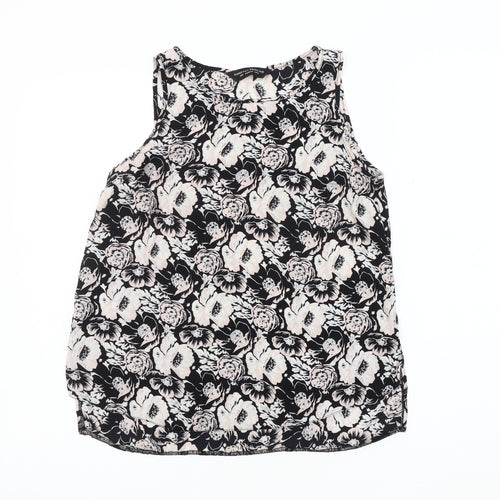 Dorothy Perkins Women's Black Floral Tank Top