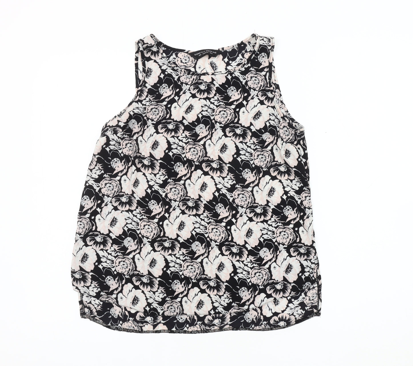 Dorothy Perkins Women's Black Floral Tank Top