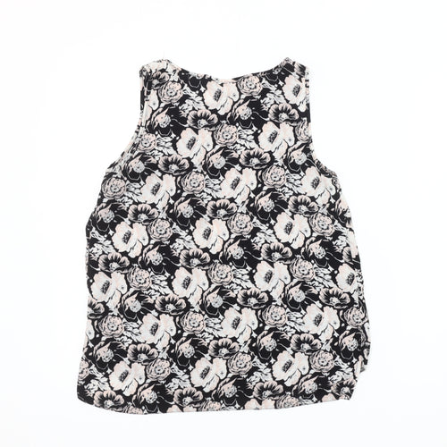 Dorothy Perkins Women's Black Floral Tank Top