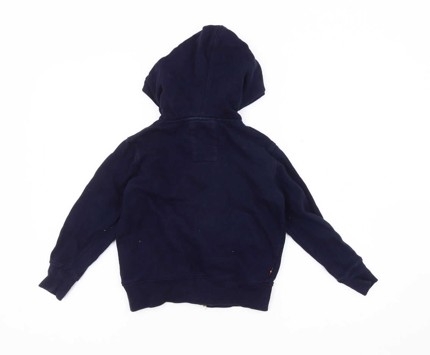 Luke Boys Blue Cotton Hooded Jacket 6-7 Years Zip Casual