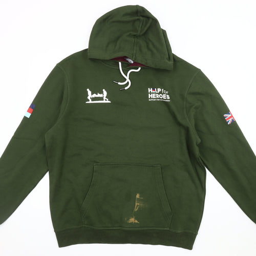 Help for Heroes Men's Green XL Pullover Hoodie