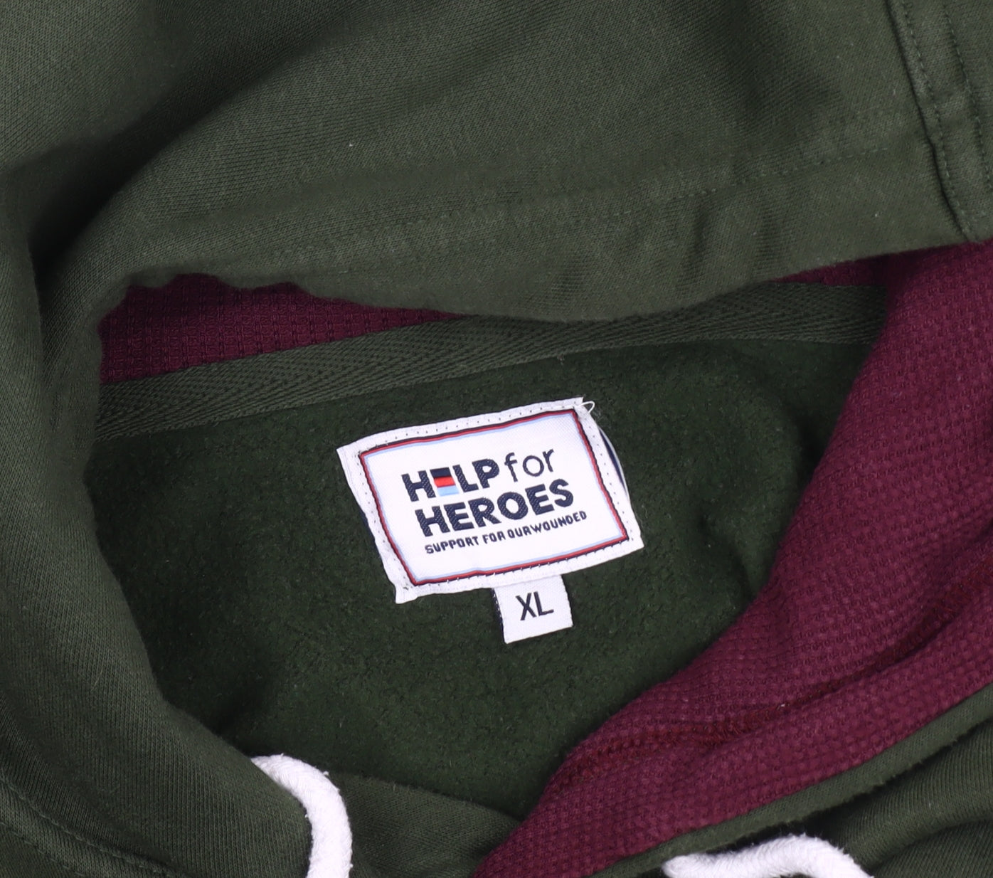 Help for Heroes Men's Green XL Pullover Hoodie