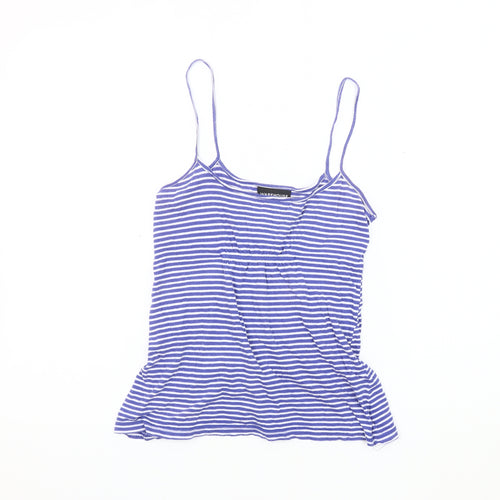 Warehouse Women's Blue Striped Camisole Tank Top Size 8