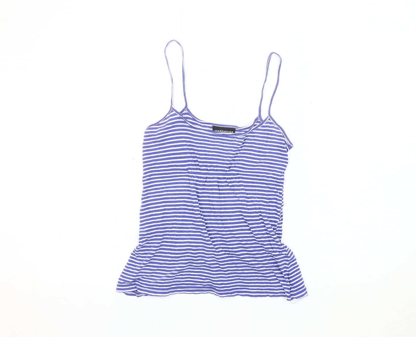 Warehouse Women's Blue Striped Camisole Tank Top Size 8