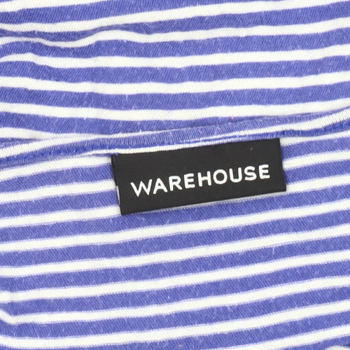 Warehouse Women's Blue Striped Camisole Tank Top Size 8
