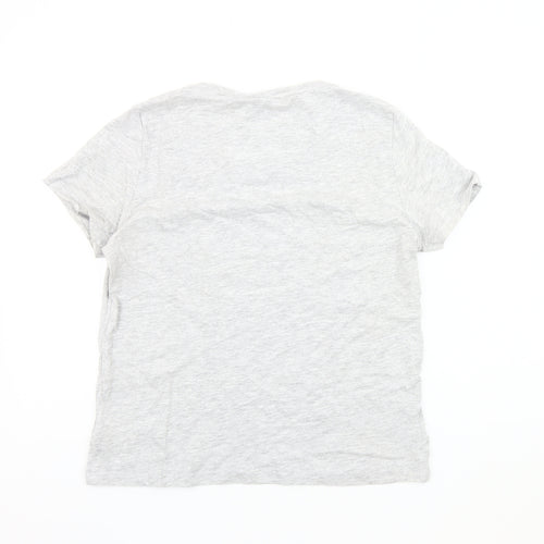 Friends Women's Grey V-Neck T-Shirt Size 12