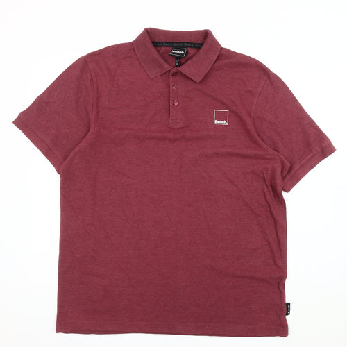 Bench Men's Red polo shirt Size 2XL