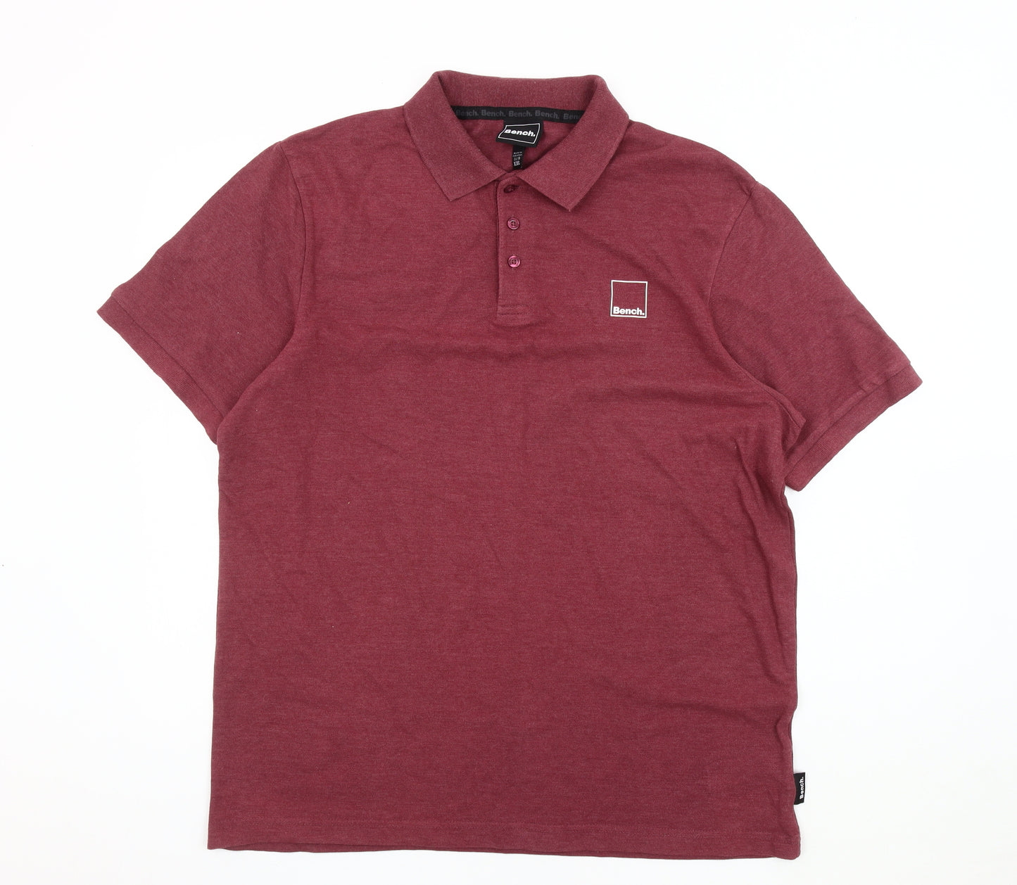 Bench Men's Red polo shirt Size 2XL