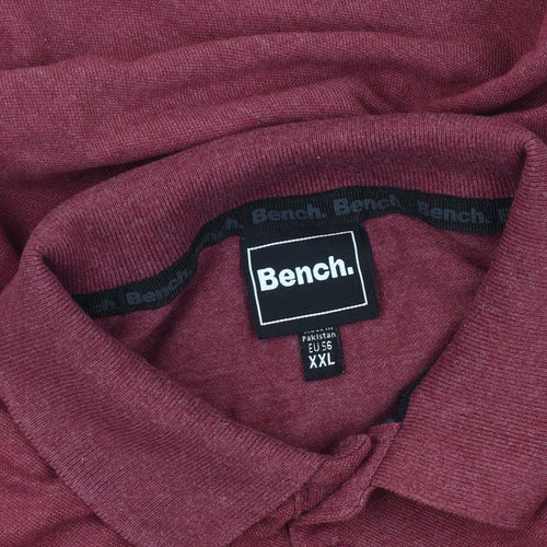 Bench Men's Red polo shirt Size 2XL
