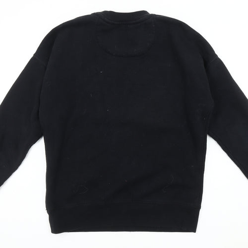 Jack Wills Women's Black Pullover Sweatshirt Size 4