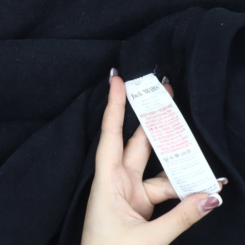Jack Wills Women's Black Pullover Sweatshirt Size 4
