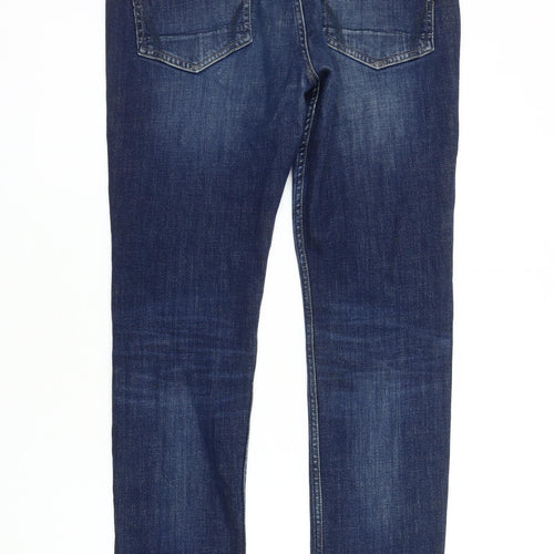 AllSaints Men's Blue Straight Jeans - Size 32 Regular Fit