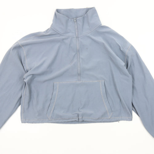 Abercrombie & Fitch Blue Women's L High Neck Sweatshirt