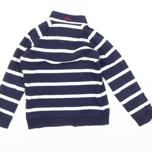 Joules Boys Navy Stripe 1/4 Zip Sweater - Age 9