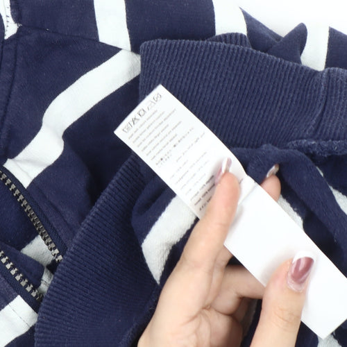 Joules Boys Navy Stripe 1/4 Zip Sweater - Age 9