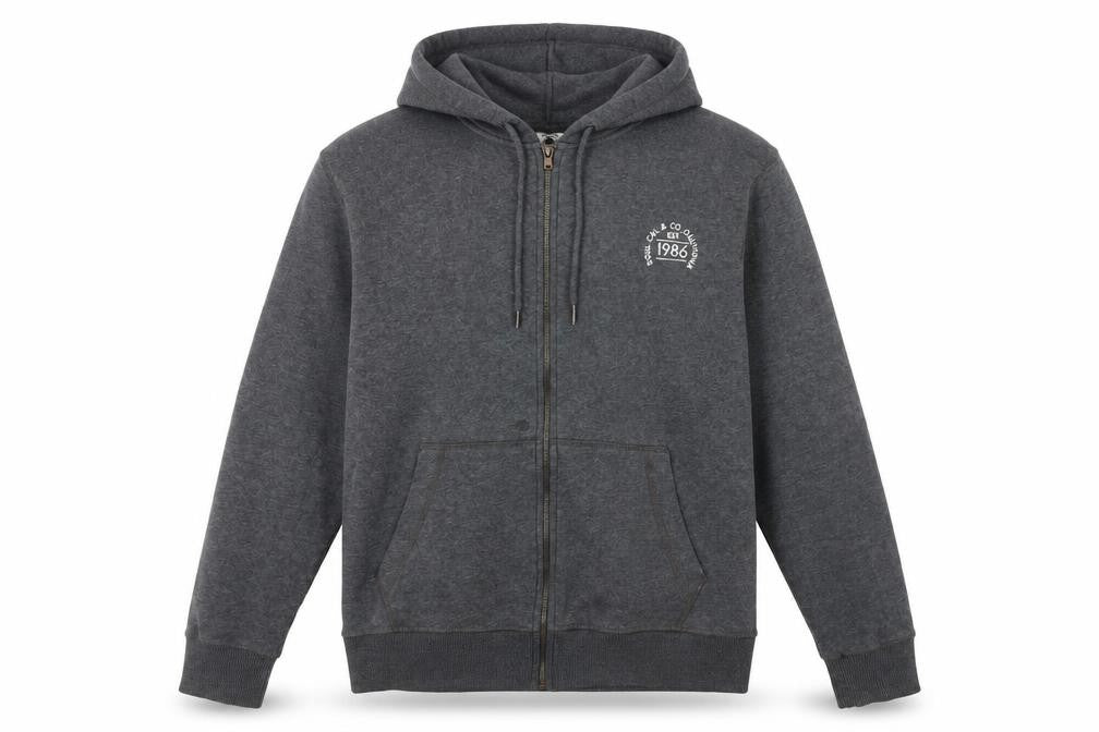 Front view of SoulCal Men's Grey XL Hooded Jacket