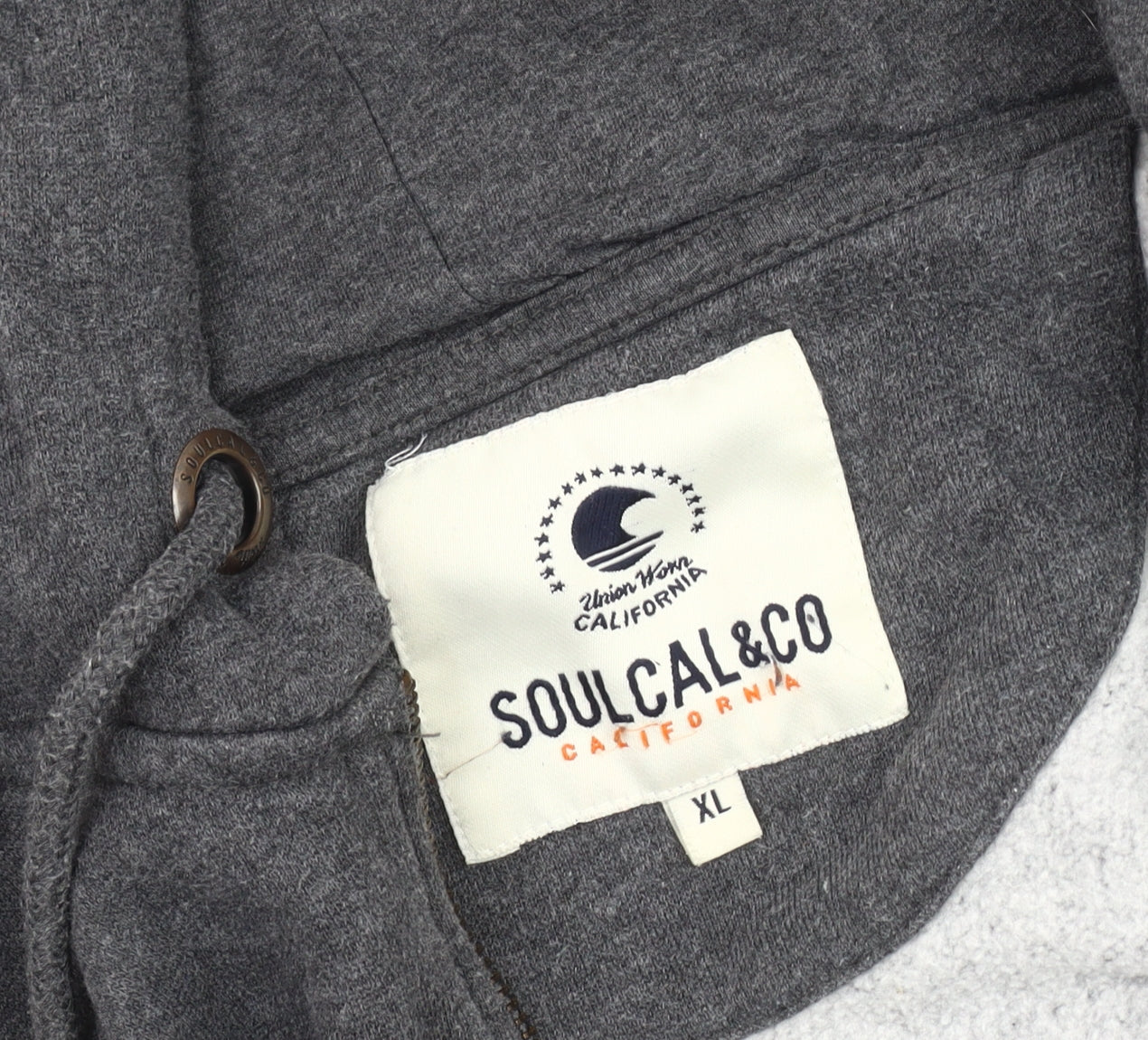 SoulCal & Co Men's Grey XL Hooded Jacket