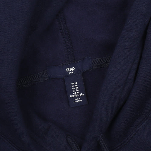GAP Men's Blue Medium Pullover Hoodie with Logo