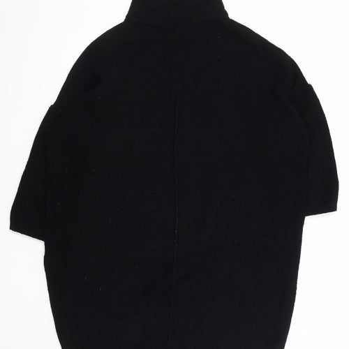 Apricot Women's Black High Neck Jumper M/L