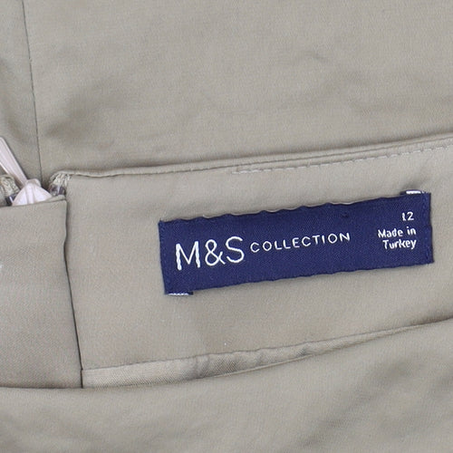 Marks and Spencer Women's Beige Skirt Size 12
