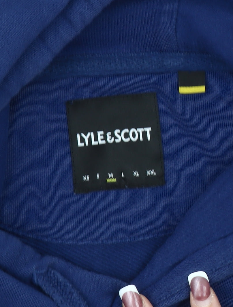 Lyle & Scott Men's Blue Pullover Hoodie Size S