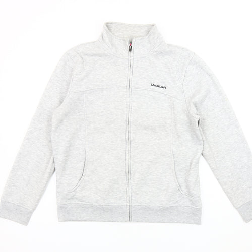 LA Gear Women's Grey Basic Jacket Size 14 Zip Casual