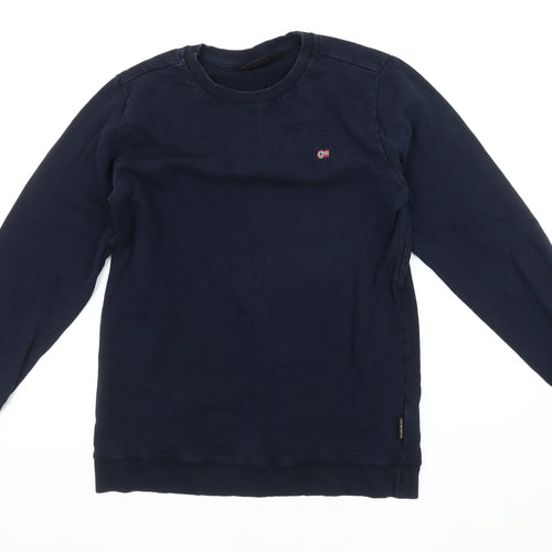 Napapijri Boys Blue Pullover Sweatshirt 16 Years