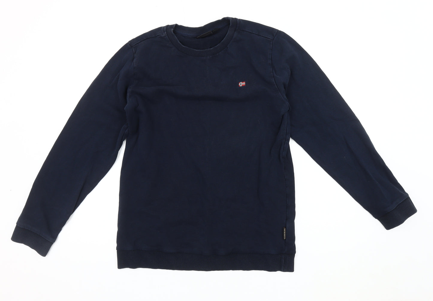 Napapijri Boys Blue Pullover Sweatshirt 16 Years