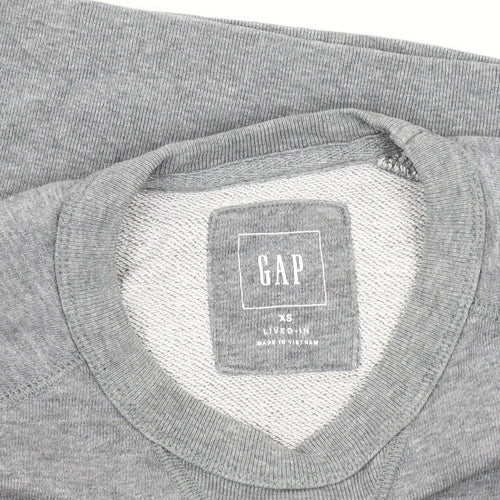 Gap Men’s Grey Pullover Sweatshirt, Size XS, Crew Neck