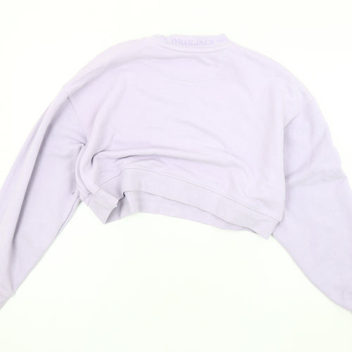 Jack Wills Women's Purple Crew Neck Pullover Sweatshirt