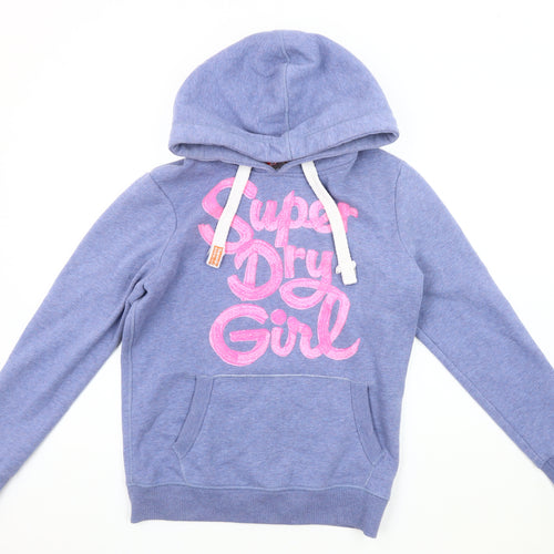 Superdry Women's Blue Pullover Hoodie M