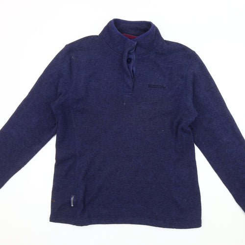 Mountain Warehouse Blue Henley Women's Sweatshirt Size 14