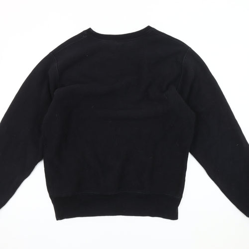 Champion Men's Black Pullover Sweatshirt - Size S