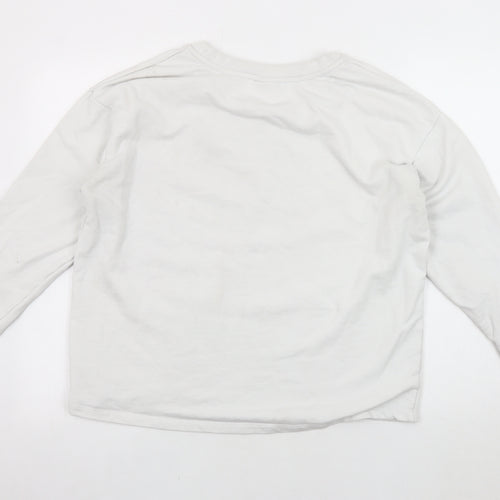 Passenger Unisex White Graphic Sweatshirt L