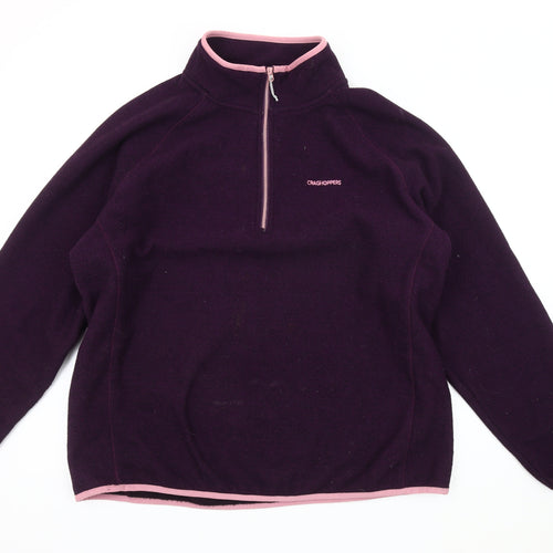 Craghoppers Women's Purple Pullover Sweatshirt UK 20