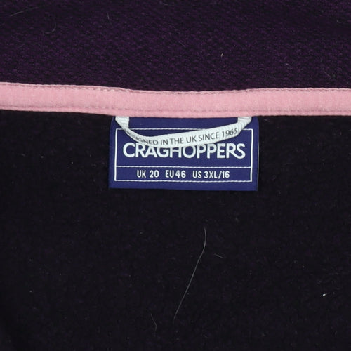 Craghoppers Women's Purple Pullover Sweatshirt UK 20