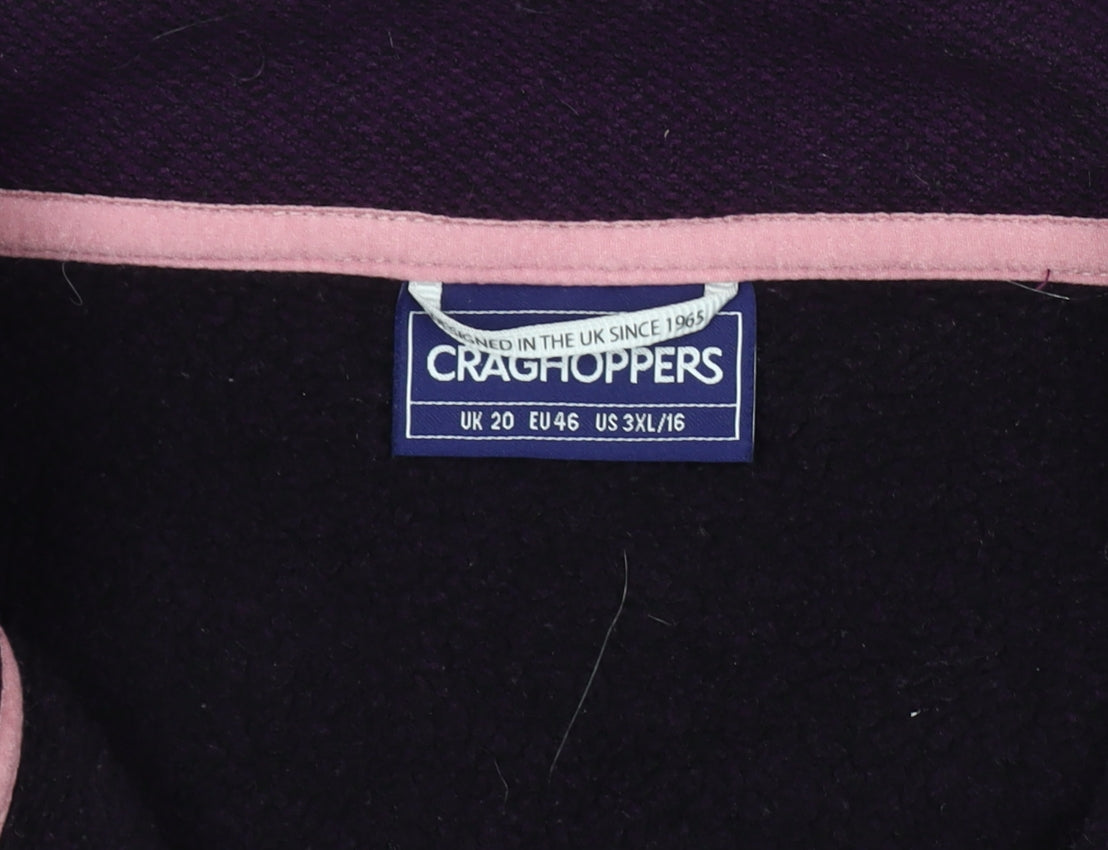 Craghoppers Women's Purple Pullover Sweatshirt UK 20