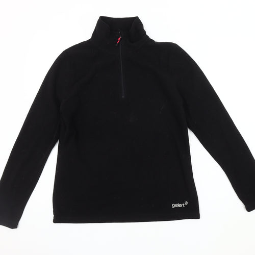 Gelert Women's Black Fleece Pullover Sweatshirt Size 10