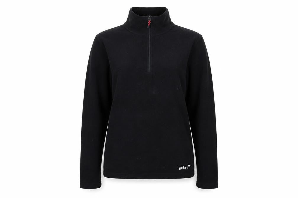 Front view of Gelert Women's Black Fleece Pullover Sweatshirt, size 10
