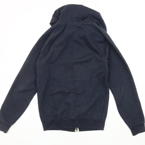 Jack Wills Men's Blue Hooded Jacket Size S