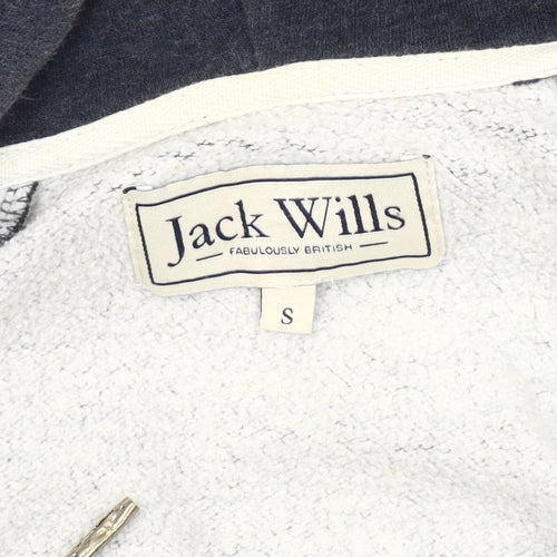 Jack Wills Men's Blue Hooded Jacket Size S